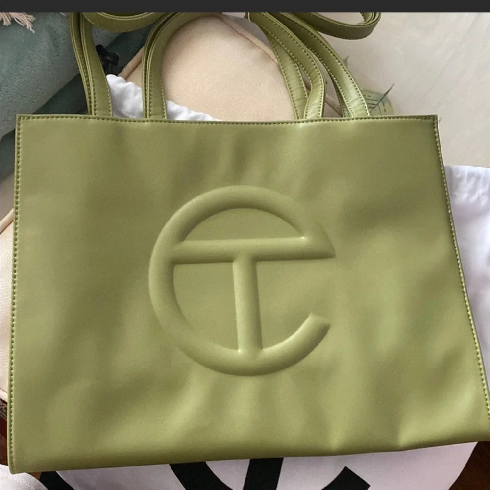 NWT Telfar Medium Shopping Bag - Drab - Picture 3 of 7